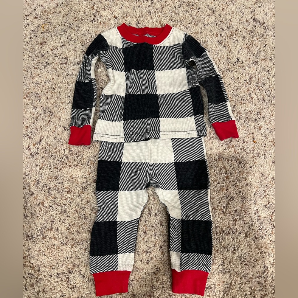 The Children’s Place Thermal Buffalo Check Matching Family Pajamas 3-6m